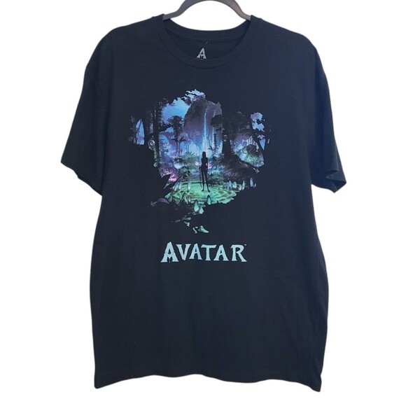 20th Century Studios Other - Avatar Neytiri Pandora Night Scene Short Sleeve T-Shirt Black Mens L Movie